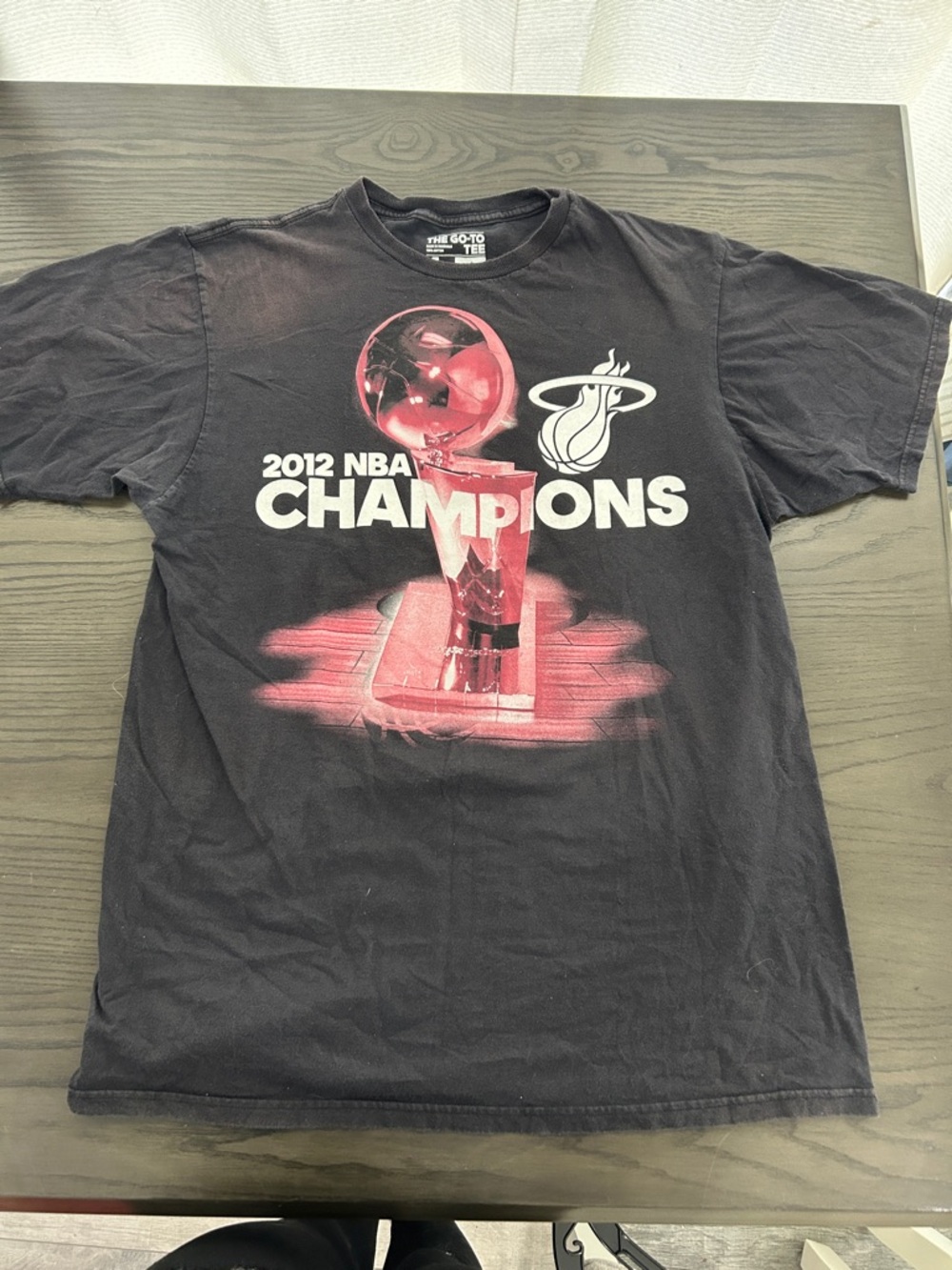 adidas Black 2012 NBA Champions Miami Heat Graphic Tee